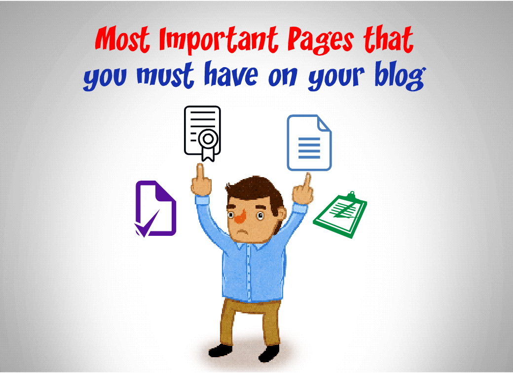 Most important pages for blog