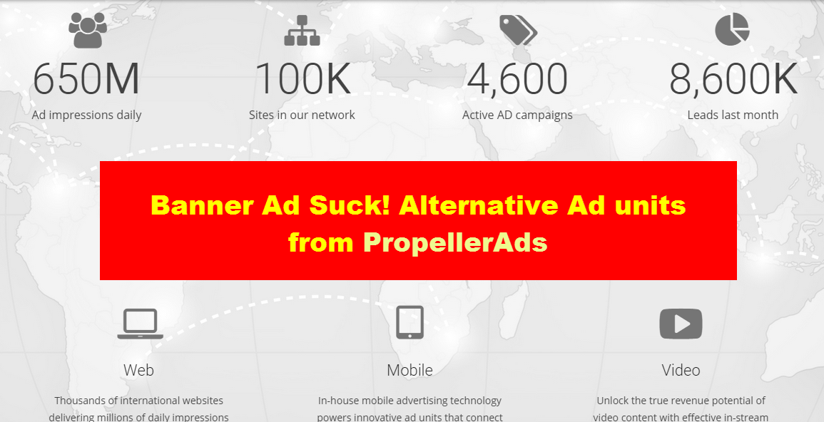 Banner Ad Sucks! Alternative Ad units from PropellerAds