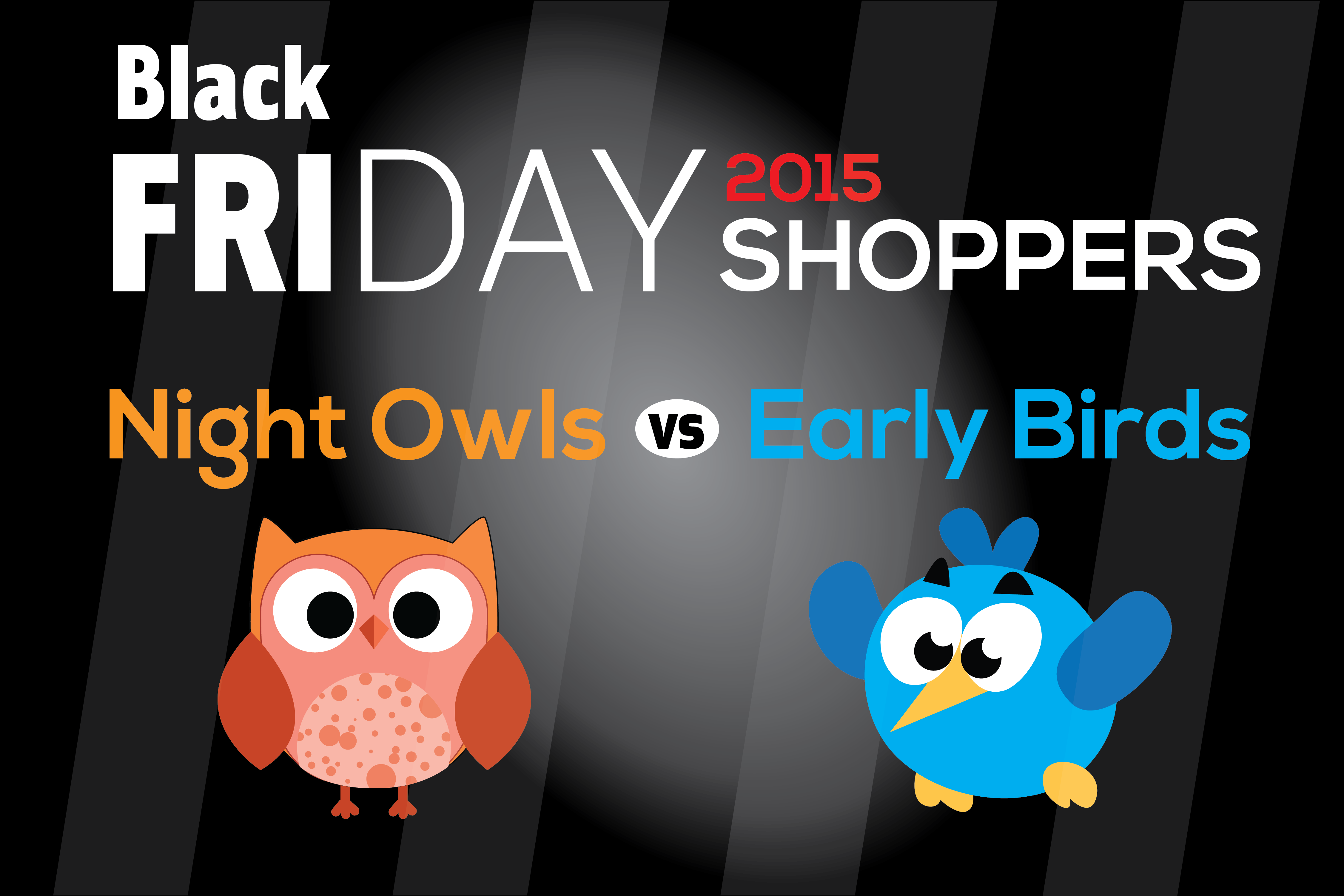 Black Friday 2015 Infographics : Night Owls Vs Early Birds